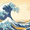 Famous Ukiyo-e print by Hokusai, The Great Wave