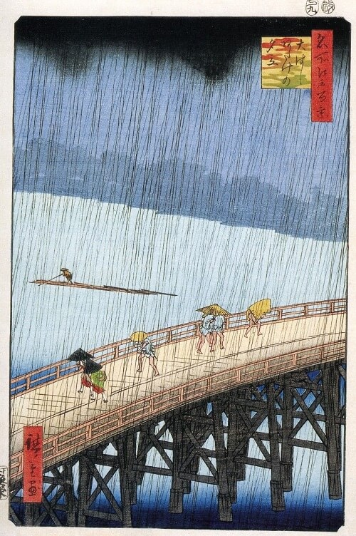 Ukiyo-e, landscape by Utagawa Hiroshige, Tokaido